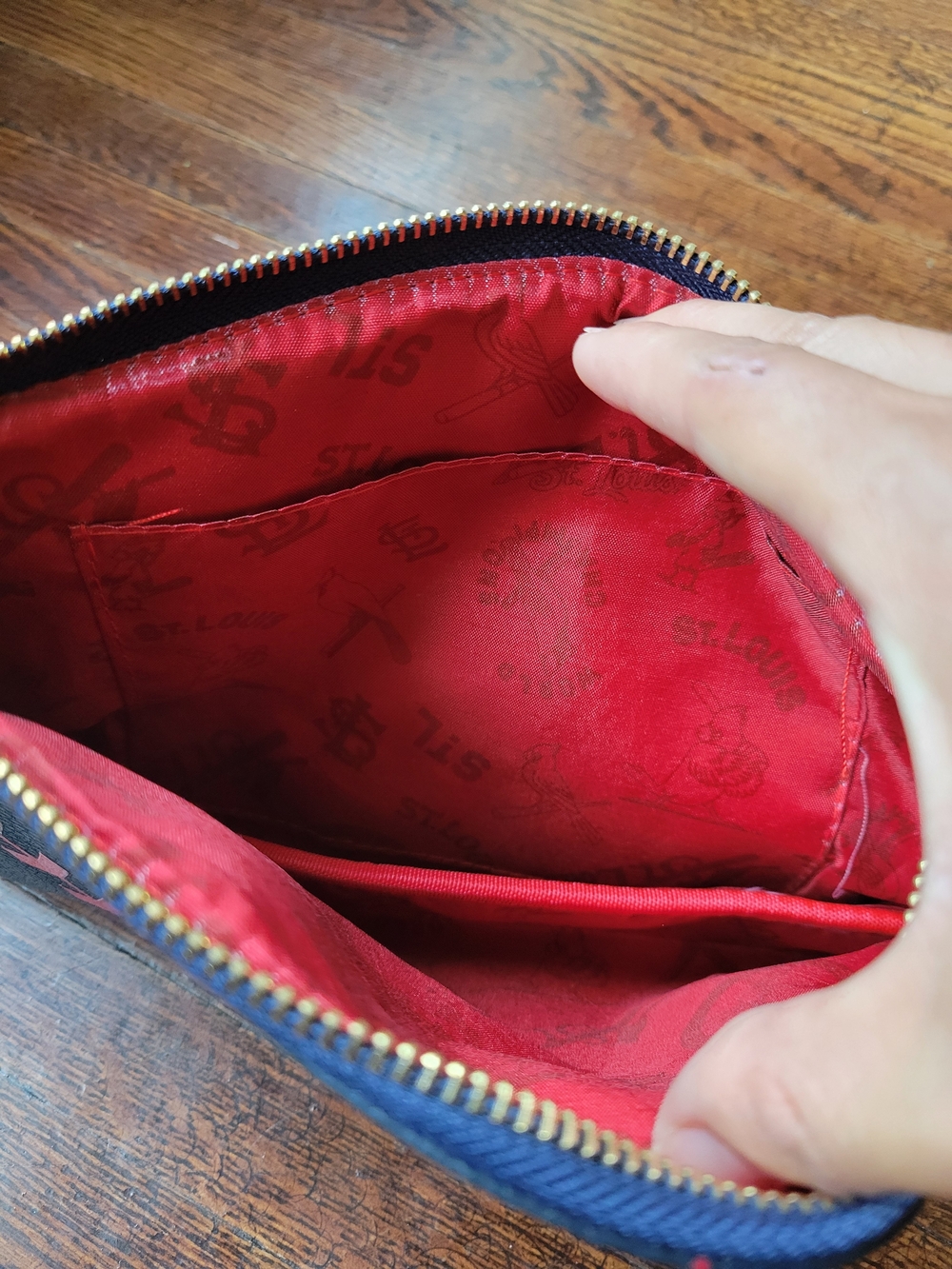 St. Louis Cardinals Purse Tote Bag Blue Navy Mother's Faux Leather SGA 2022 - Picture 7 of 16